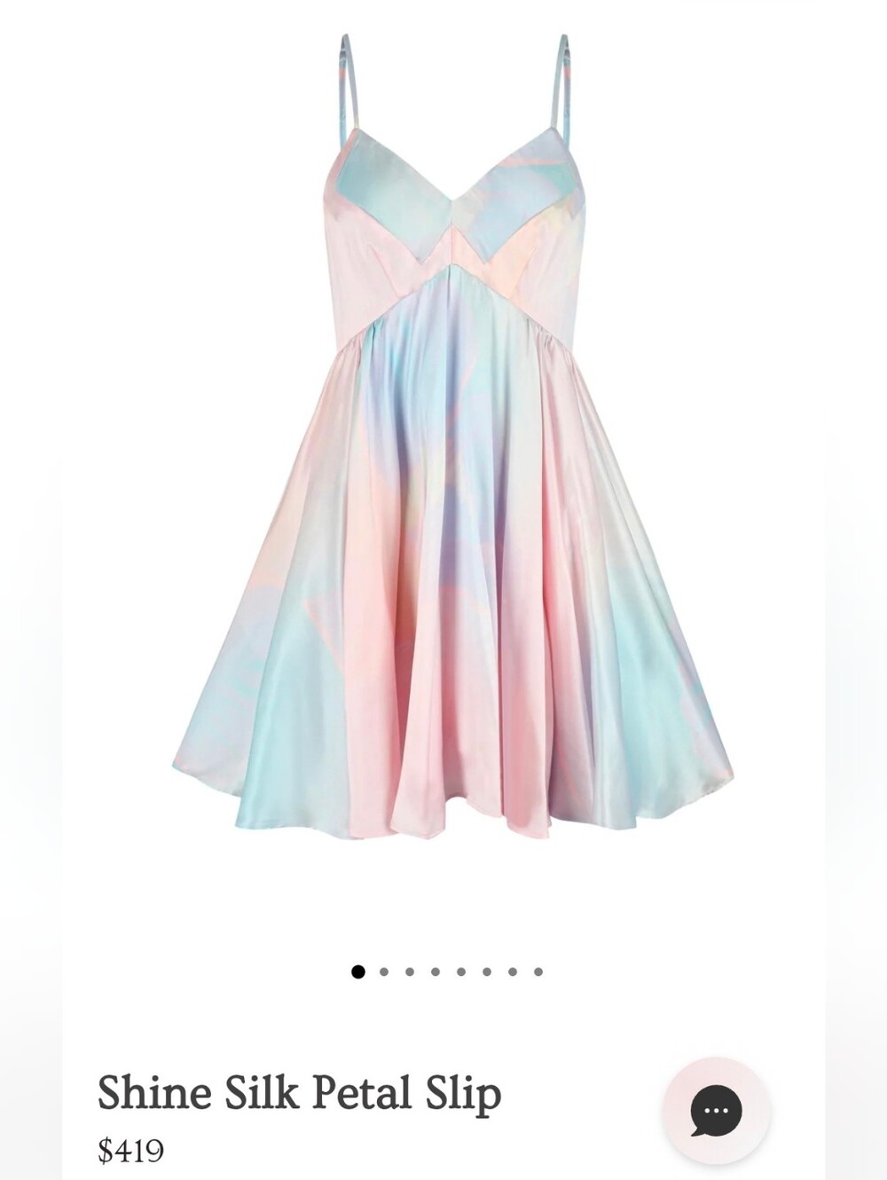 Selkie Shine Silk Petal Slip Dress - XXL *Read Description
